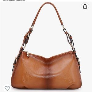 Genuine Leather Top Handle Vintage Shoulder Purse